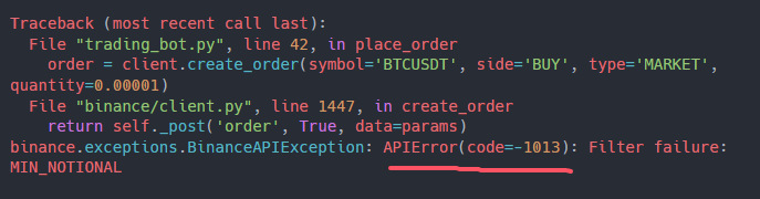 How to Fix Binance API Error -1013 (Filter failure: MIN_NOTIONAL / LOT_SIZE) – 2026 Quant Guide