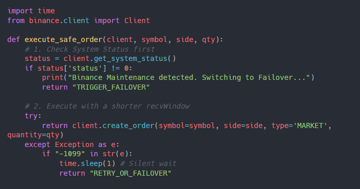 How to Fix Binance API Error -1099 (System Busy) – 2026 Maintenance Survival Guide
