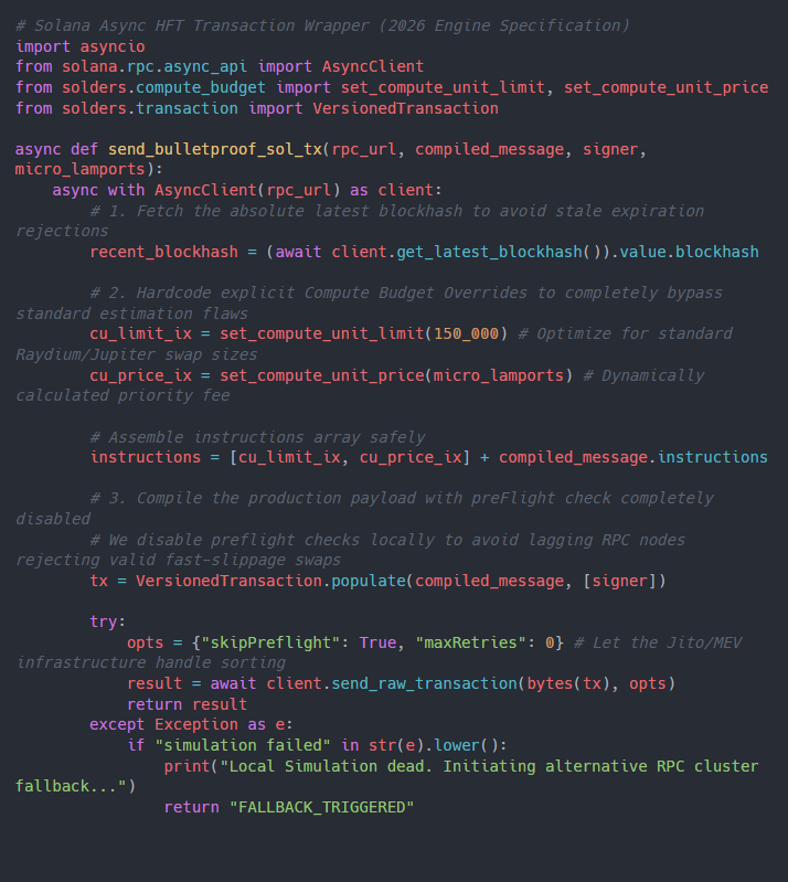 How to Fix Solana API Error: Transaction Simulation Failed (Instruction Reverted) – 2026 Raydium/Jupiter HFT Bot Guide